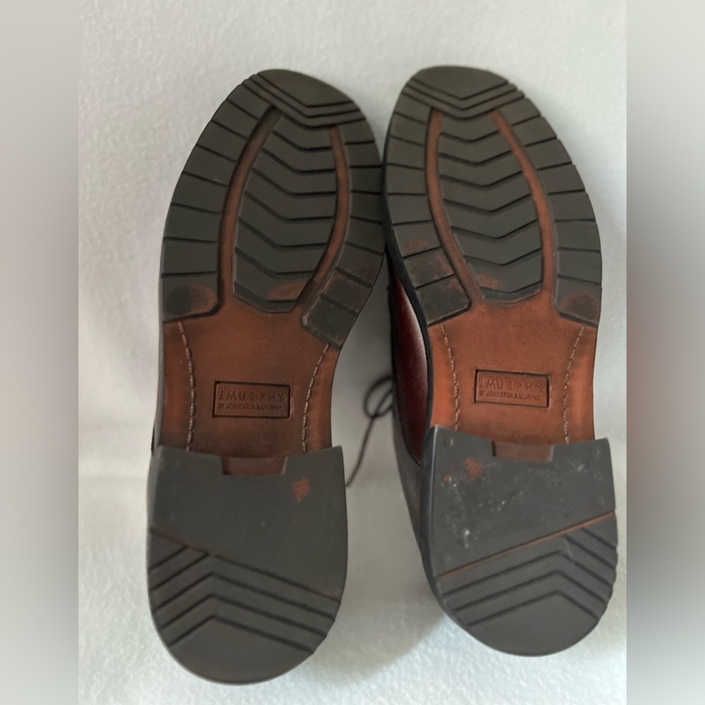 J Murphy by Johnston&Murphy Brown Leather Size 12M Lace Up Shoes - Picture 10 of 16